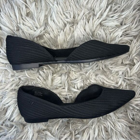 Vivaia Melia black pointed toe knit ballet flats women’s shoe size 8 - Picture 7 of 11